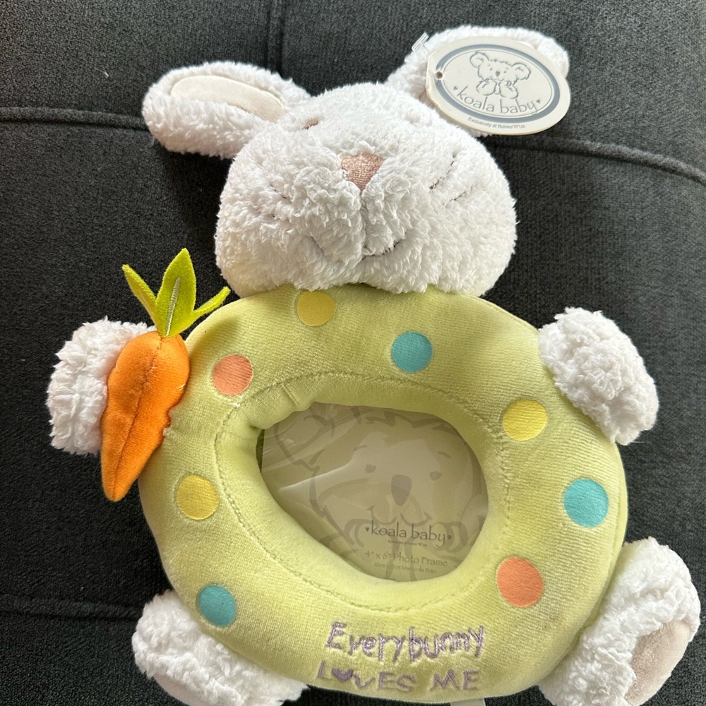 Koala Kids Bunny Plush with Carrot - Cream and Yellow